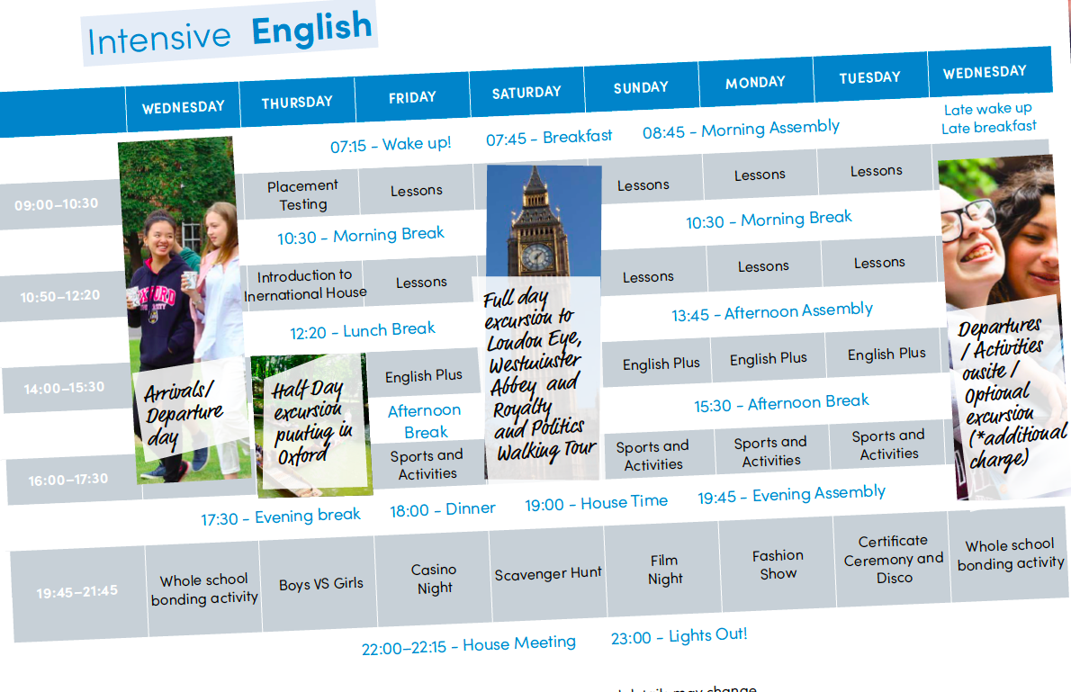 International House Oxford Young Learners Attività Corso Intensive English